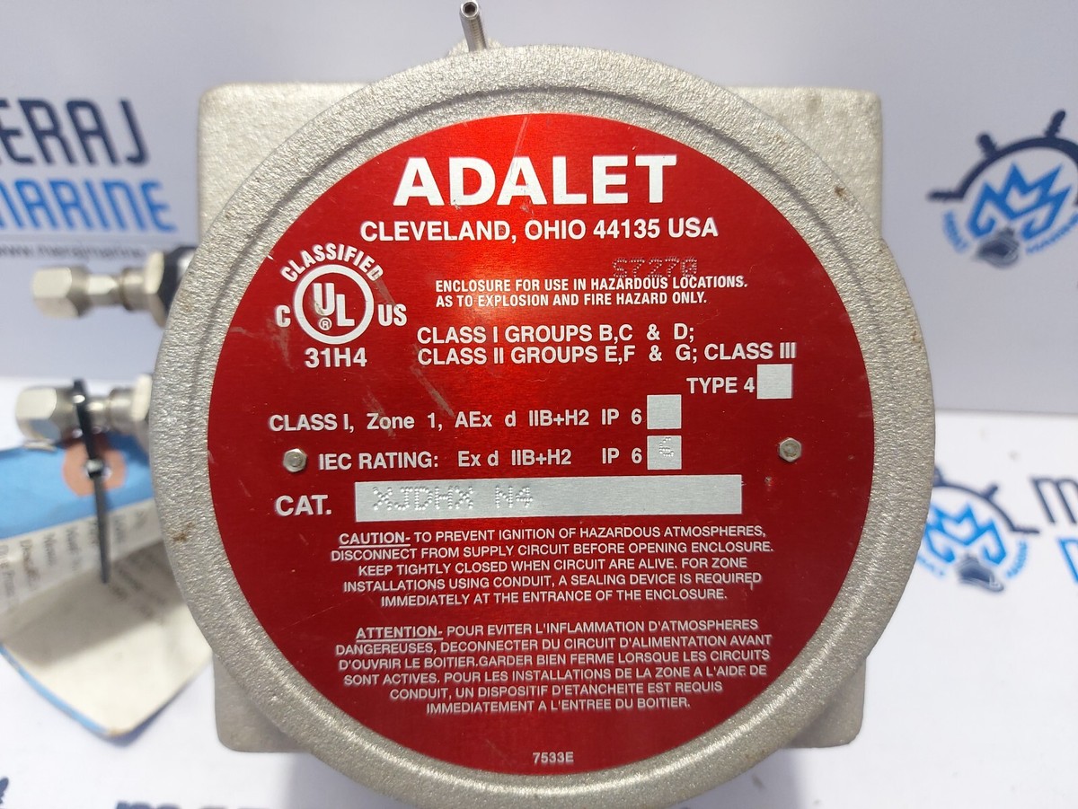 Adalet XJDHX N4 Explosion Proof Housing Type 4 | eBay