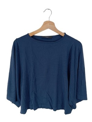 WEEKEND MAX MARA Cropped Shirt Damen Shirt Gr. DE 34 blau Casual-Look