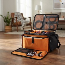 Cable File Bag with Detachable Dividers for DJ Gear, Sound Instrument Accessorie