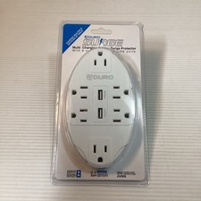 Aduro Surge Multi Charging Station Surge Protector 6 Outlets 2 USB Ports New
