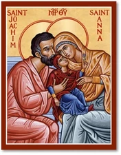 SAINT St JOACHIM & ANNA VINTAGE poster print Home Decor