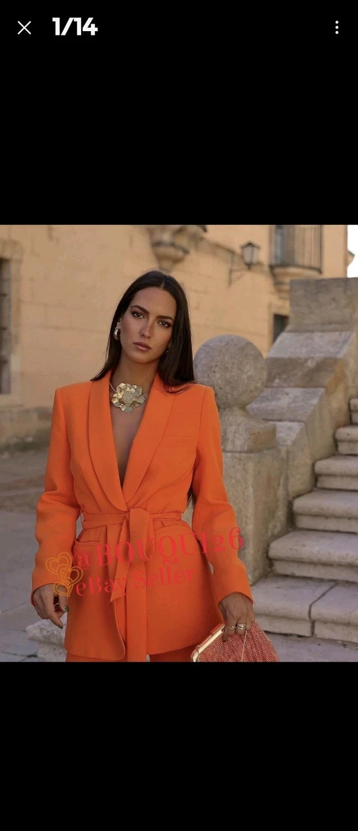 zara orange blazer dress Zara | Dresses | Never Worn Zara Button Blazer Dress Vibrant Orange