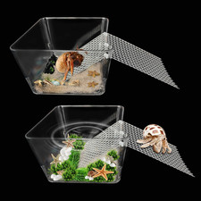 2 Packs Hermit Crab Pool - Ideal Hermit Crab Tank Combination - Pool with Cuttab