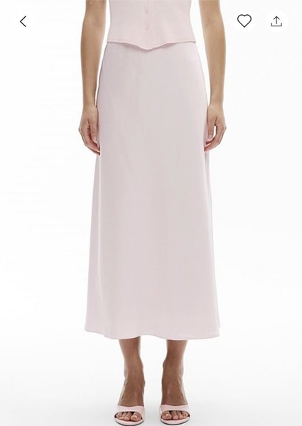 Witchery Satin Column Skirt Size 14 in Blush