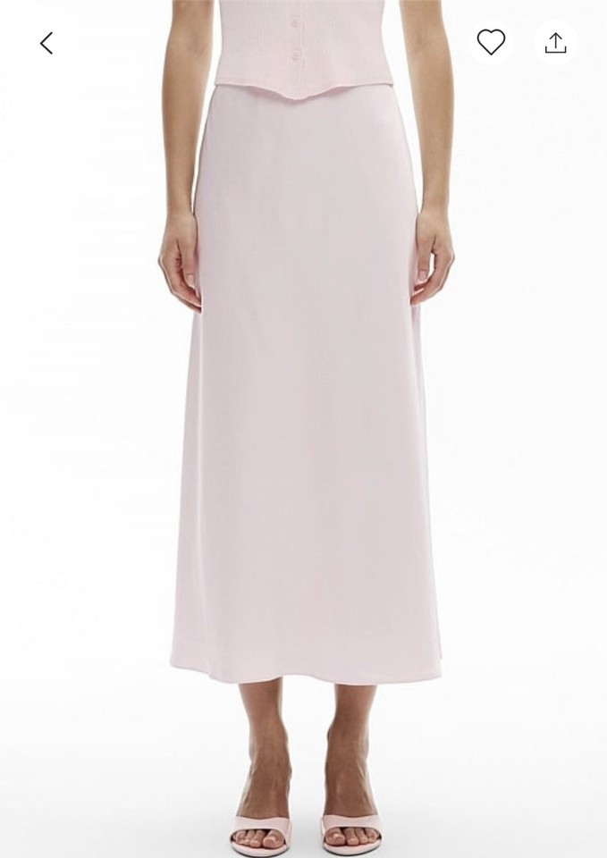 Witchery Satin Column Skirt Size 14 in Blush