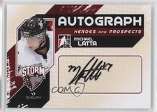 2010-11 ITG Heroes and Prospects Michael Latta #A-MLA Auto 2a8