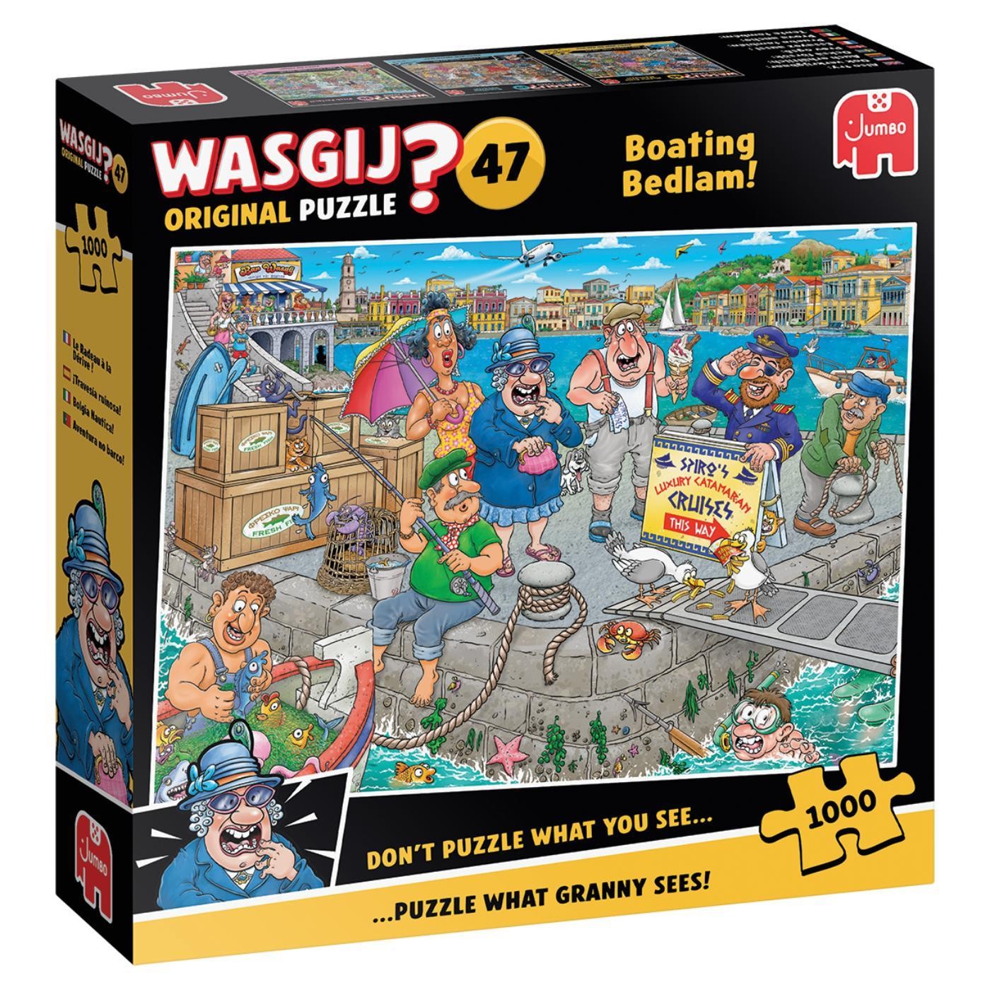 JIGSAW/WASGIJ by JUMBO (BOATING BEDLUM! - ORIGINAL PUZZLE No 47) VGC/COMPLETE - Image 2