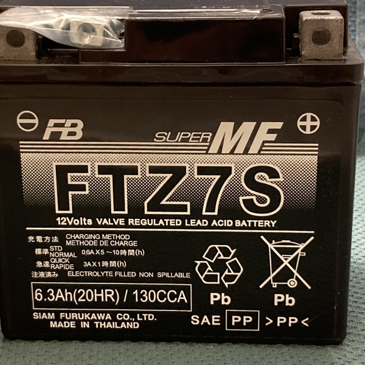 NEW GENUINE KAWASAKI 26012-0907 BATTERY, FTZ7S, 12V 6AH COMPLETE