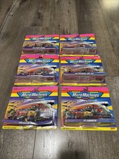 Lot Of 6 New Vintage 90s Galoob micro Machines/corvette/volkswagens Ext READ