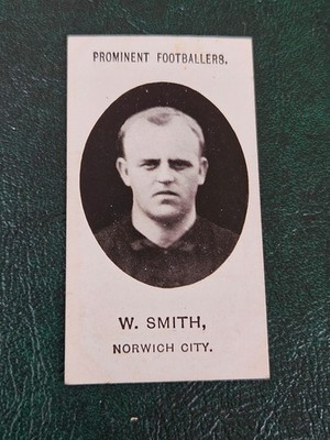 Football TADDY Imperial 1907 Zigarettenkarte NORWICH CITY W Smith
