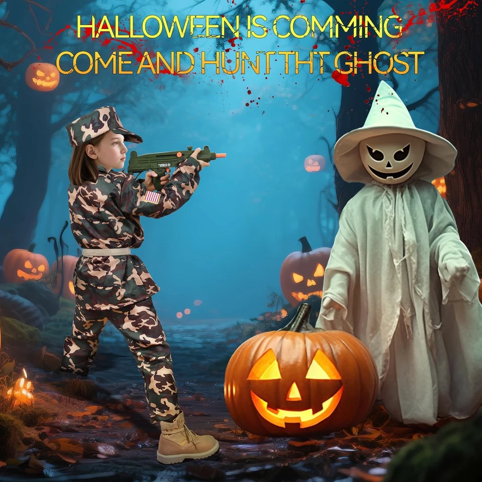 Disfraz del Ejército para Niños, Niños Militar Ejército Fingir Juego Set, Regalos de Halloween M... Foto 4 de 4