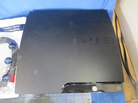 Sony PlayStation 3 PS3 Slim Console 120GB (2101A) w/2Controllers  Cables Working