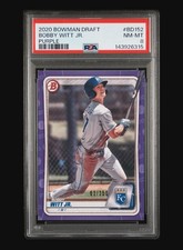 2020 Bowman Draft - Bobby Witt Jr. #BD-152 Purple Border /250 (RC)