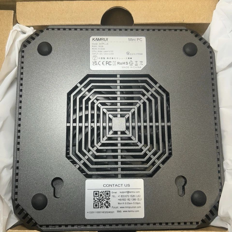 Kamrui AK2Plus Windows 11 Pro Intel N100 16GB DDR4 512GB SSD Mini PC - NEW - Image 4 of 4