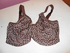 Women size 34 GG, brown animal print underwire bra by elomi # EL3913LET