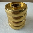 1" Ivanko gold plated Weight Plate Set 4X  1-1/4 standard size 1980s RARE 1.25lb — photo 10