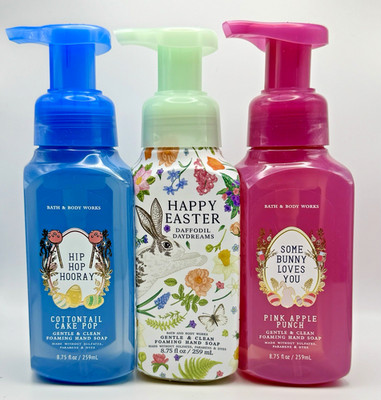 Bath & Body Works Hand Soap x3 Happy Easter Hip Hop Hooray Some Bunny Loves U