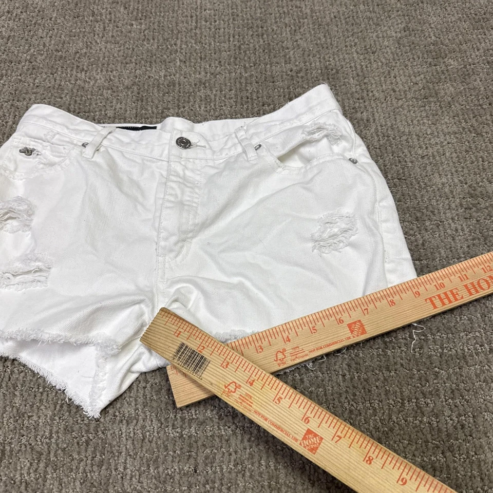 Pantalones cortos Armani Exchange blancos con bolsillos para mujer talla 2 Foto 3 de 4
