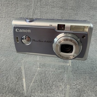 Canon PowerShot A400 3.2MP Digital Camera Tested & Works BAD LCD SCREEN ''PARTS''