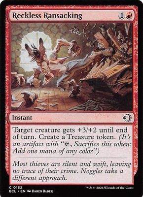 Reckless Ransacking 152 Lorwyn Eclipsed Magic the Gathering