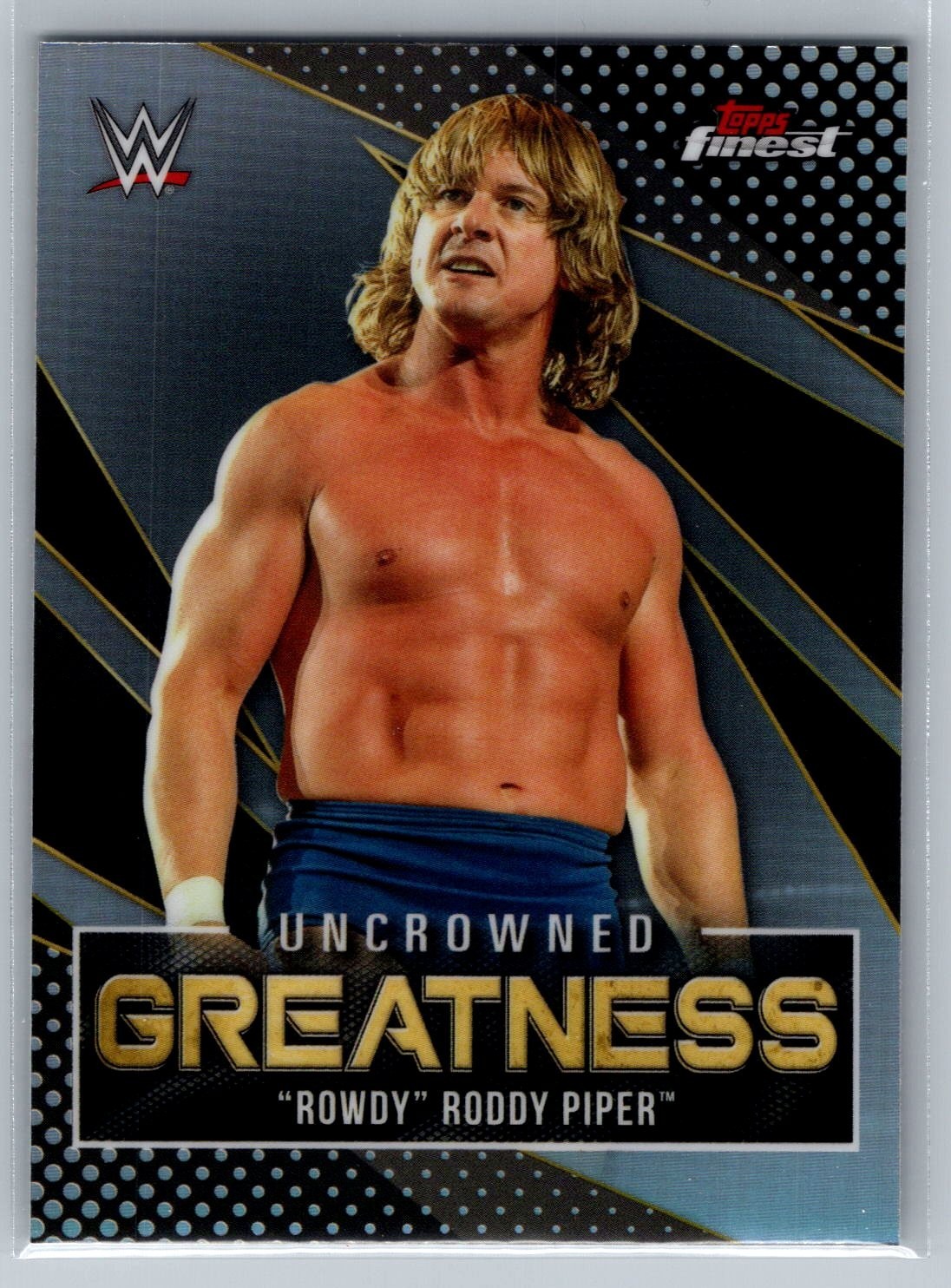 2021 Topps Finest WWE Uncrowned Greatness REFRACTOR #UG-16 Rowdy Roddy Piper