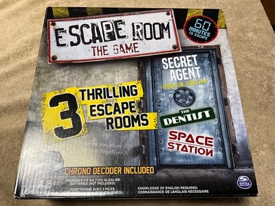 Spin Master Escape Room The Game 3 Escape Rooms Complete