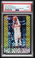 2021 Select Rookie Revolution Gold Prizm 6/10 Jalen Johnson #6 PSA 9 MINT 0b2v