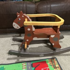 Vilac My First Brown Rocking Horse and Removable Hoop -
