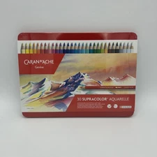 Caran d'Ache Supracolor Artist Quality Soft Water Soluble Colour Pencil 30 pcs