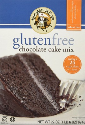 King Arthur Mehl, Glutenfreie Schokolade Kuchen Mischung, 22 oz (624 g)