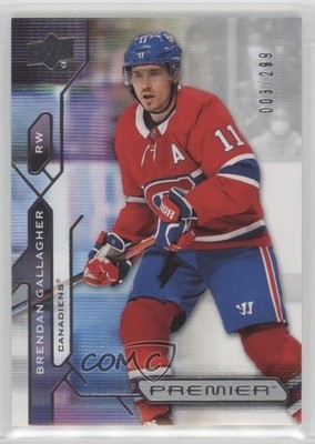 2021-22 Upper Deck Premier 3/299 Brendan Gallagher #72 1h6a