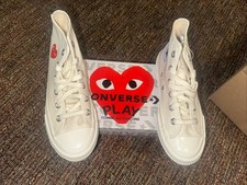 Baskets CONVERSE Commes Des Garçons Play High Top UNISEX TAILLE 2,5 neuves dans leur boîte 100€