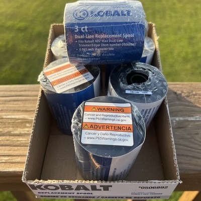 Kobalt #0506892 Dual-Line Replacement Spool .065'' 3pk Case Of 6  18 Spools Total