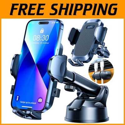 Secure Cell Phone Holder for Car - One-Hand Operation