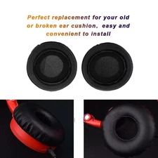 2pcs 80mm Universal Replacement Ear Pad Cushion with L R Mark for Earphone