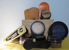 Vintage Shoe Polisher Brushes 100 Horse Hair Wood Handle Made in USA