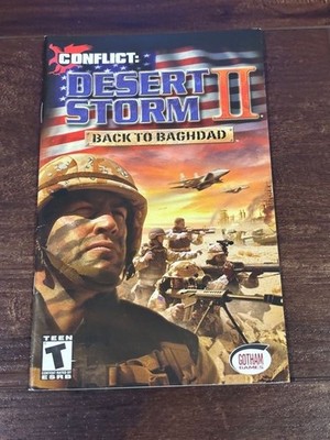 Conflict Desert Strom II Back to Baghdad Playstation 2 PS2 Manual Only