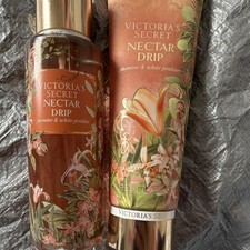 Victoria's Secret Nectar Drip Jasmine  Praline Lotion 8oz  Mist 8oz Set