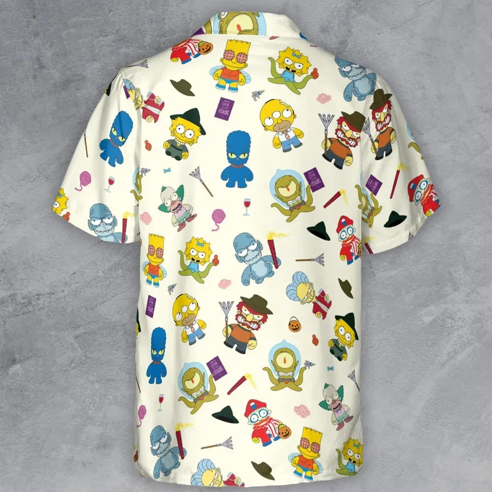 Trick Or Treehouse The Simpsons Button Down Shirt