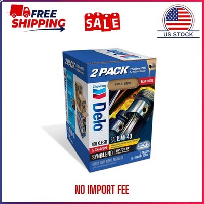 DELO XLE SB Synthetic Blend Diesel Motor Oil SAE 15W-40 3 Gallon Smart Change