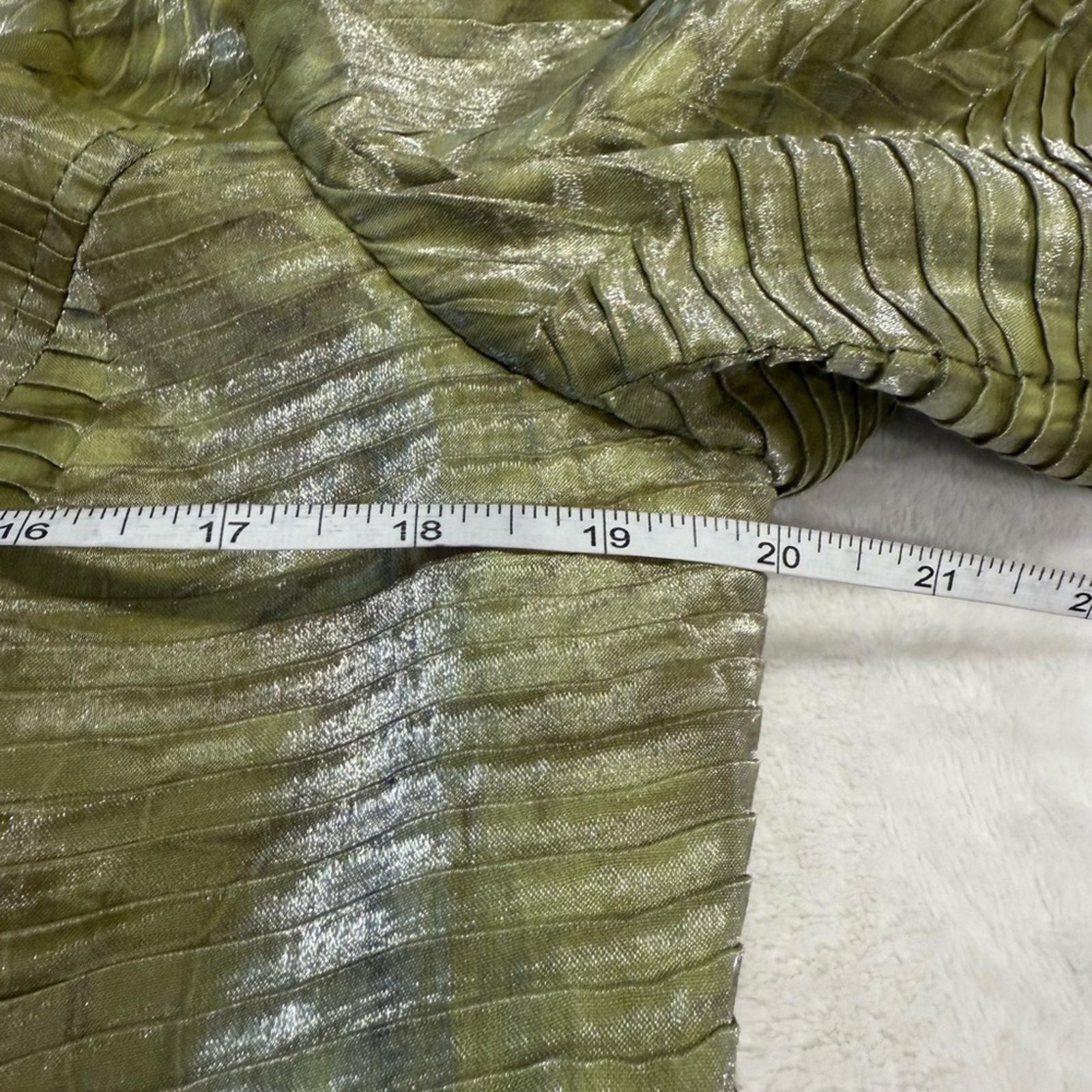 Tribal green snake patterned jacket textured ribb… - image 11