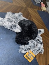 Ganz Creepy Crawling Spider Animated Plush Black Grey Stuffed Toy NWT