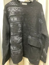 Yohji Yamamoto Pour Homme 22AW Wool Knit Sweater, Mulberry Dye, Used