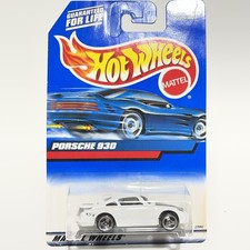 2000 Hot Wheels Mainline/Collector #125 PORSCHE 930 White w/Chrome 3 Spoke Wheel