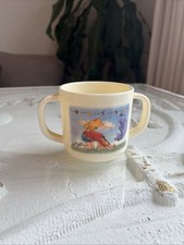 Vintage Disney Winnie Pooh Bear Baby Toddler E H Shepard Cup Melamine