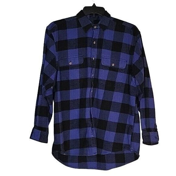 FIELD & STREAM Flannel Shirt Plaid Checkered Long Sleeve Button Up Shirt Outdoor