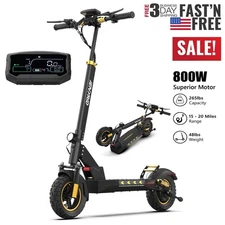 800W Motor Adult Electric Scooter Folding Off Road 28 MPH 31 Miles E scooter USA