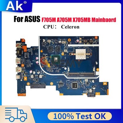 X705MB Laptop Motherboard For ASUS VivoBook F705M A705M Mainboard W/ CPU