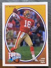 1991 Upper Deck Football Heroes #8 Joe Montana San Francisco 49ers