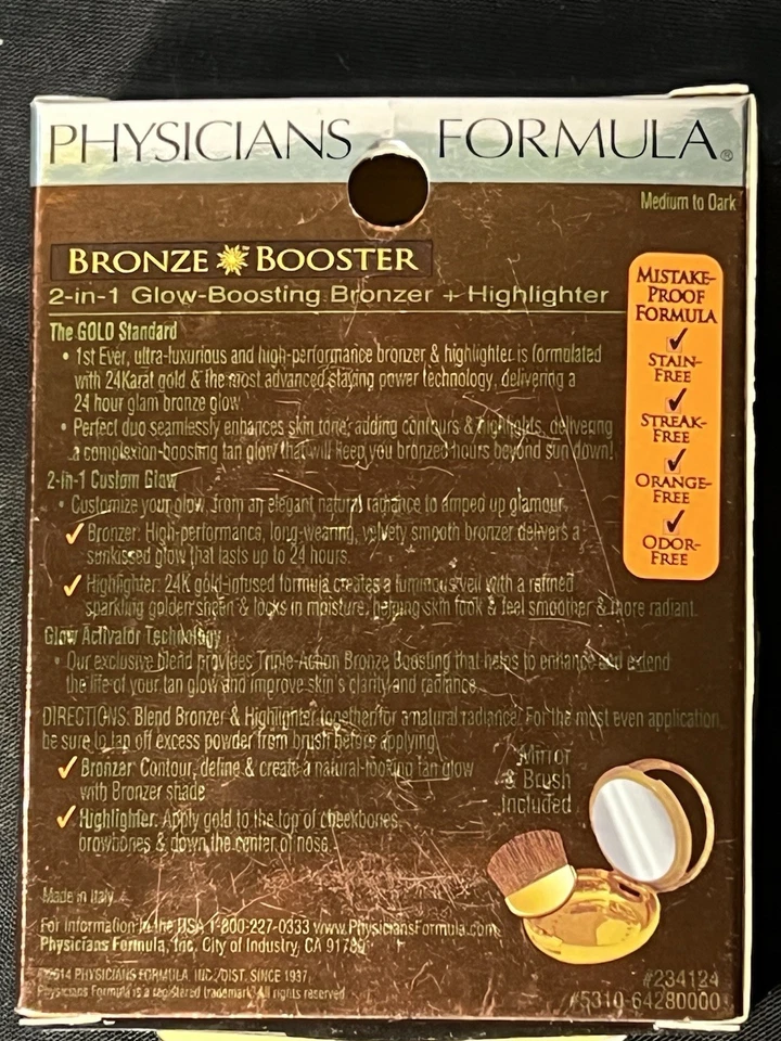 Physicians Formula Bronze Booster 24K Highlighter + Bronzer 6428 Medium to Dark - Image 3 of 3